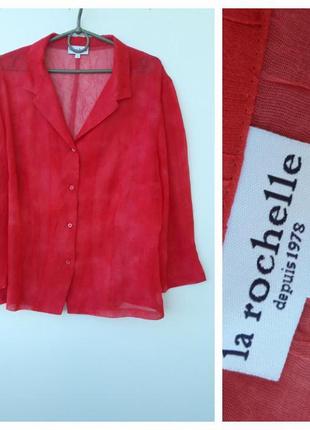 Яскраво червона блуза на літо# легка блузка на літо