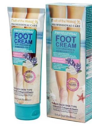 Крем для ніг fruit of the wokali foot cream blue,шовк