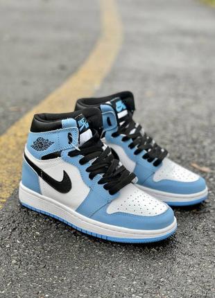 Женские кроссовки nike air jordan 1 retro high ‘university blue’36-37-38-39-41
