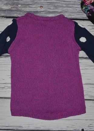 4 - 5 років обладнаний стильний і ефектний светр, джемпер дівчинці пінгвін6 фото