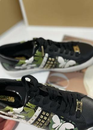 Кроссовки кеды michael kors keaton butterfly camo leather sneaker5 фото