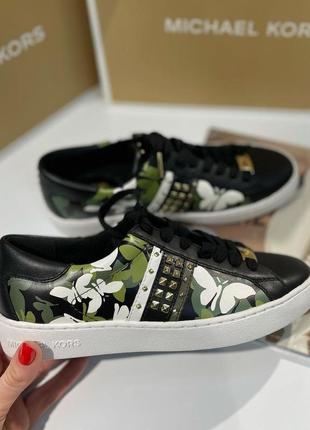 Кроссовки кеды michael kors keaton butterfly camo leather sneaker2 фото