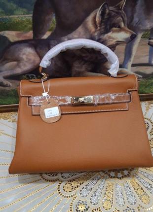 Сумка шкіряна , з рядком в стилі hermes✨✨✨