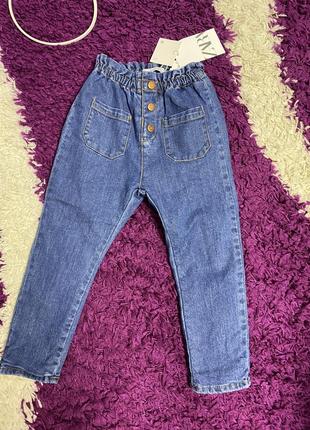Джинсы зара 3-4 года