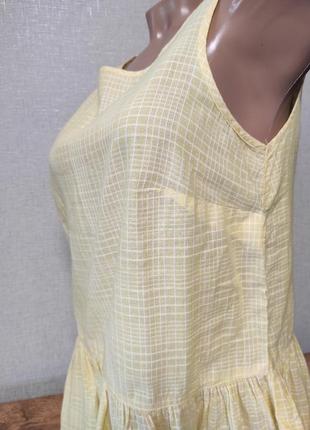 Красива блуза з воланом майка блуза в клітинку літній жіночий одяг3 фото