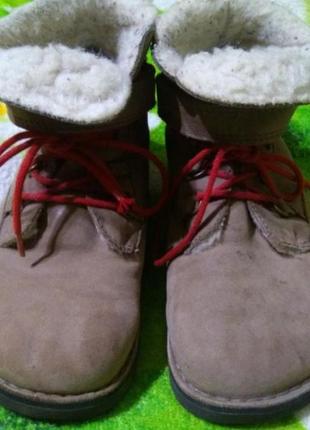 Шкіряні зимові черевики .розмір 31 по стельці 21см.1 фото