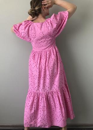 Трендові ярусну сукня максі zara з пишным рукавом свіжі колекцыи зара плаття сукня сарафан8 фото
