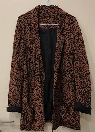 Легкий піджак/накидка тваринний леопардовий принт