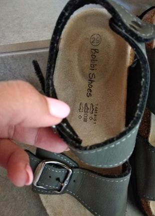 Зручні шкіряні сандалі - босоніжки bobbi shoes. розмір 29.4 фото