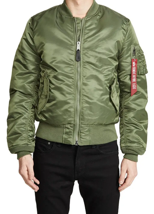 Alpha industries куртка бомбер ma-1  slim fit  разные5 фото