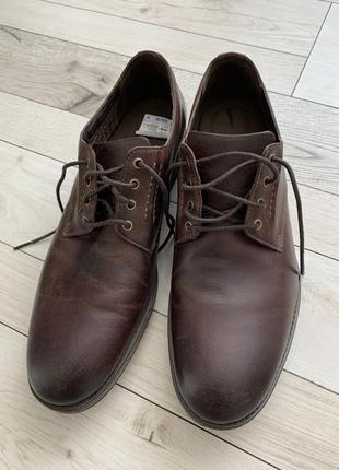 Чоловічі шкіряні туфлі clarks