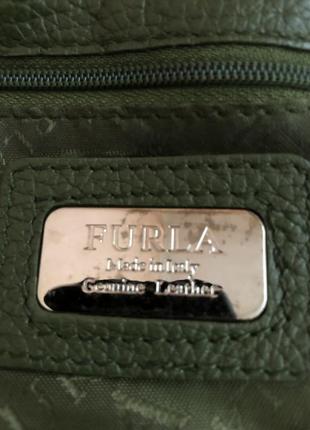 Шкіряна сумка італійського бренду furla.4 фото