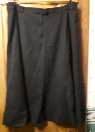 Черная теплая юбка 58 размер4 фото