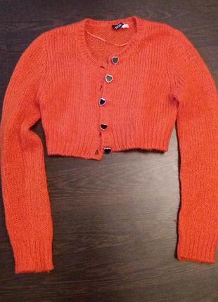 Міні кофта. короткий пуловер. розмір хс - с.