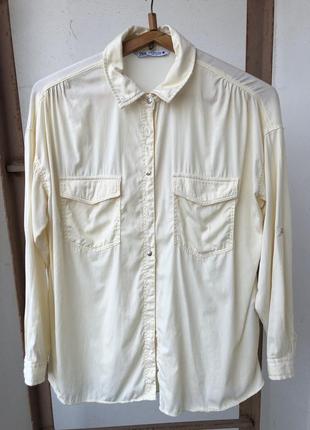 Льон льняная zara зара льняна блуза блузка рубашка из льна із льону8 фото
