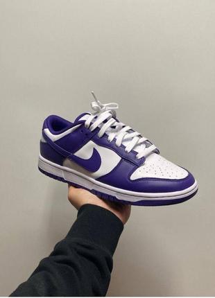 Кросівки nike dunk low purple