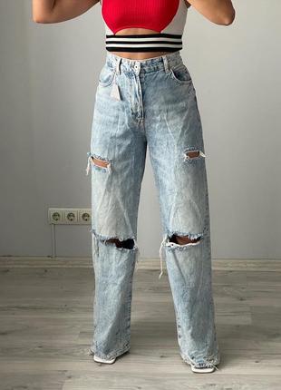 Джинсы клёш denim_bershka8 фото