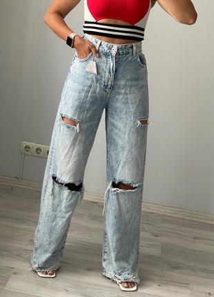 Джинсы клёш denim_bershka9 фото