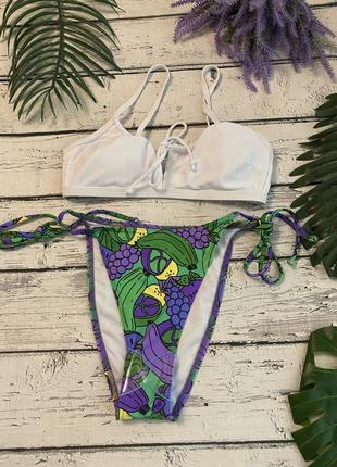 Купальник високі плавки топ collusion