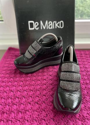 Шкіряні кросівки de marko 💙💛