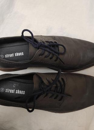 Шкіряні туфлі, бренду street shoes, р. 43 (43,5)5 фото