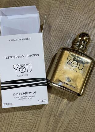 Парфюмерия тестер stronger with you leather edp 100ml, tester