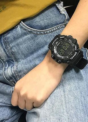 Чоловічі спортивні смарт годинник smael 1617 smart watch наручні спорт водонепроникні годинники7 фото