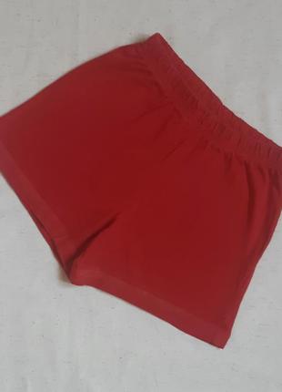 Красные трикотажные хлопковые шорты george англия на 2-3 года  (92-98см)