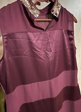 Сукня міді бордове 2