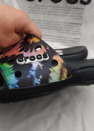 Нові стильні тапки шльопанці crocs slides tie dye найновіші колекції оригінал крокси4 фото