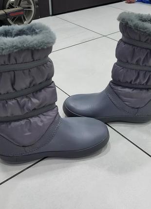 Crocs, зимние крокс,дутики новые, оригинаал! w7