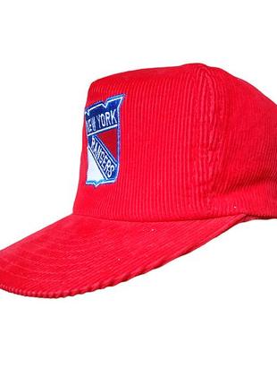 Вінтажна кепка вельвет snapback 1990s merch new york rangers