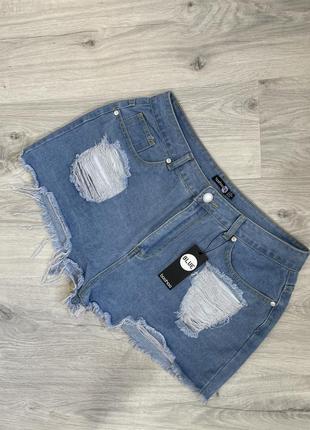 Джинсові шорти boohoo 7