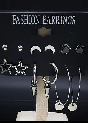 Набір серьги сережки