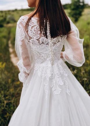 Весільна сукня на 160-170 см6 фото