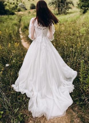 Весільна сукня на 160-170 см7 фото