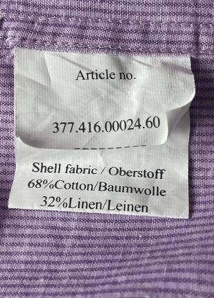 Сорочка\рубашка navyboot cotton-linen purple striped shirt4 фото