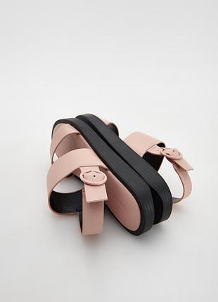 Босоніжки жіночі пудрові рожеві бежеві чорні сандал6 фото