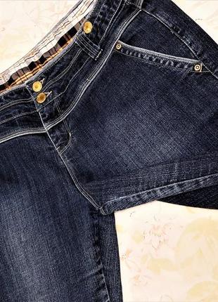 Брендовые джинсы женские синие с манжетами большой размер denim co3 фото