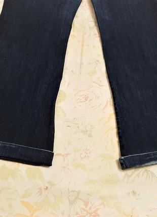 Брендовые джинсы женские синие с манжетами большой размер denim co7 фото