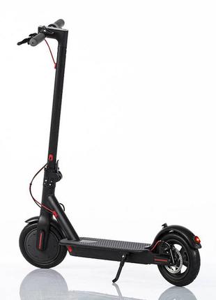 Електросамокат kugoo e-scooter m365 pro з app чорний та білий (з точками)1 фото