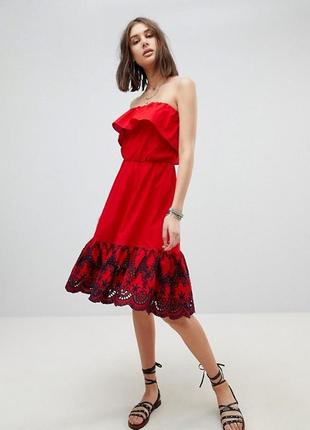 Легкое платье из хлопка asos (uk18 / uk16)