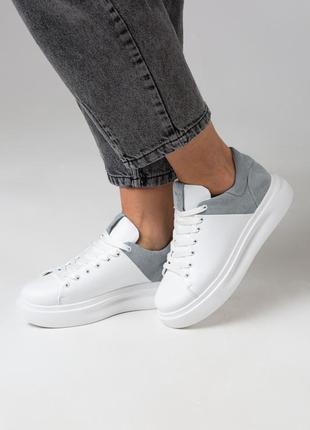 Кеді з натуральної шкіри