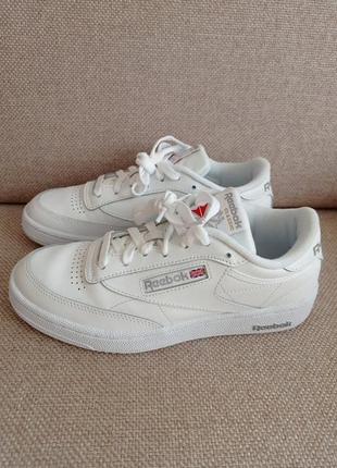 Шкіряні кросівки кеди reebok club ar 0455/ розм.38,5 оригінал