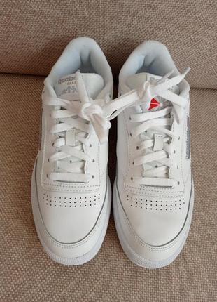 Шкіряні кросівки кеді reebok club ar 0455/ розм.38,5 оригінал4 фото