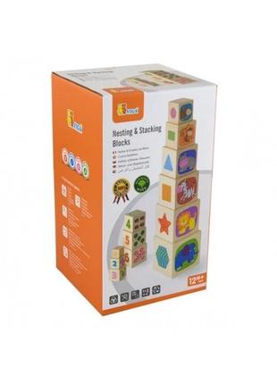 Набір кубиків вежа viga toys 50393