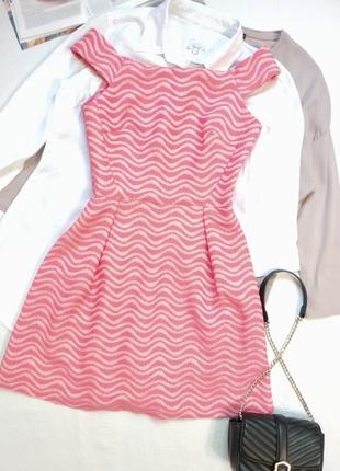 Шикарное фактурное платье размер m-l2 фото