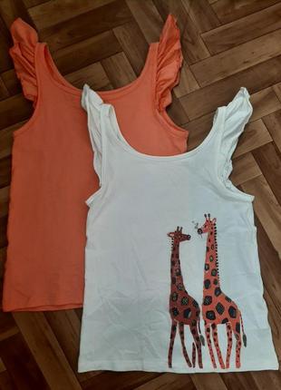 Набор футболок, маек с жирафами