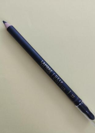 Темно-сірий олівець для очей lambre deep colour 27/серый карандаш для глаз ламбре 27/мягкий карандаш для глаз2 фото