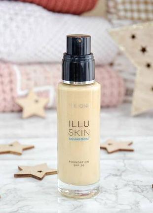 Зволожуюча тональна основа the one illuskin aquaboost spf 20